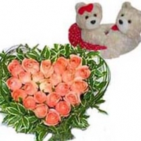 Basket Full Of Orange Roses&Atilde;